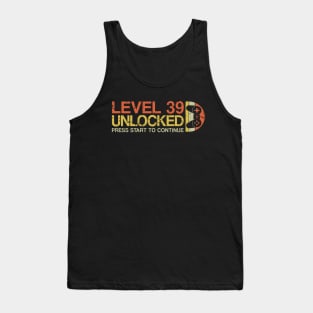 Level 39 Unlocked Video Gamer Tank Top